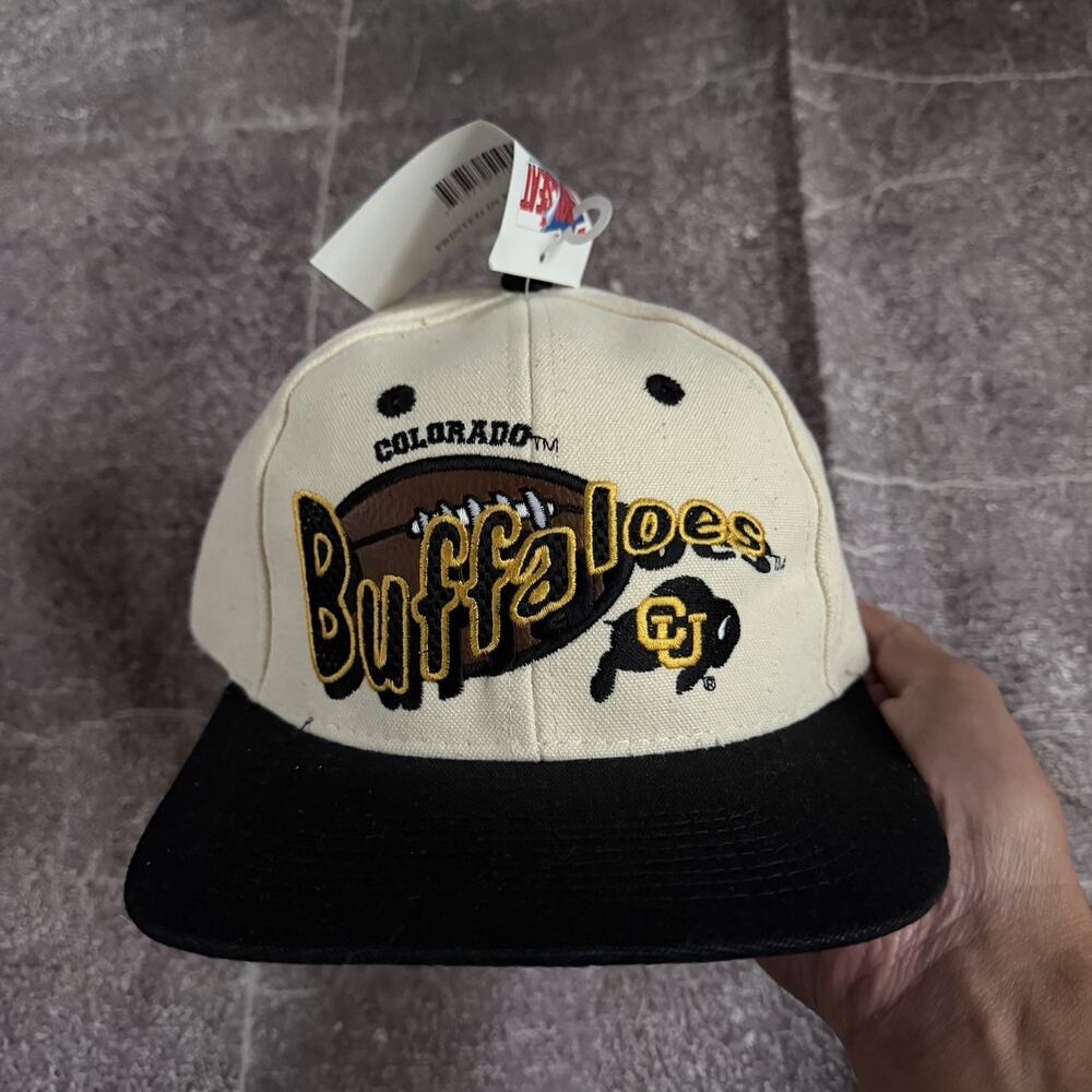 NWT Men's Vintage 90's Box Seat Colorado CU Buffaloes Football Snapback Hat Cap